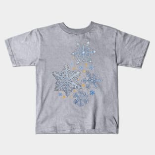 Watercolor Snowflakes Kids T-Shirt